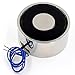 DC 12V 1000N 220LB/100Kg Suction Holding Sucker Round Electric Magnet Solenoid Lifting Cylinder Electromagnet 80 x 38mm