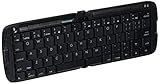 リュウド 折りたたみ式ワイヤレスキーボード iPhone5/iPad対応 iOS専用 Bluetooth HIDプロファイル マルチペアリング対応(4台) ブラック RBK-3200BTi