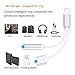 Headphone Adapter to 3.5mm Dongle Headphone Connector Adapter AUX Audio Jack Stereo Car Charger for iPhone 7/X/XS/XR/8/8Plus 2 in 1 Cable Charging and Music Compatible Support for IOS11/12-silver
