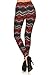 Leggings Depot High Waisted Valentine & Hearts Print Leggings for Women-Full Length-R646, Crimson Tide, Plus Size
