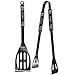 Siskiyou NFL Oakland Raiders Steel BBQ Tool Set (2 Piece) Silver, Medium