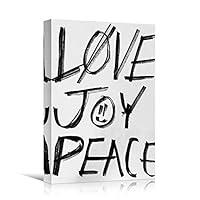 Canvas Wall Art Painted Words Bedroom Industrial Inspirational Modern Art Multicolor Neon Photography Quotes Urban - 12x18 inches