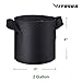 VIVOSUN 5-Pack 2 Gallon Grow Bags Heavy Duty Thickened Nonwoven Fabric Pots with Handles