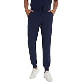 Scrub Pants for Men - Slim Jogger Pants with 5 Pockets, Yoga Waistband, Anti-Wrinkle Scrubs for Men Cozy Scrubs