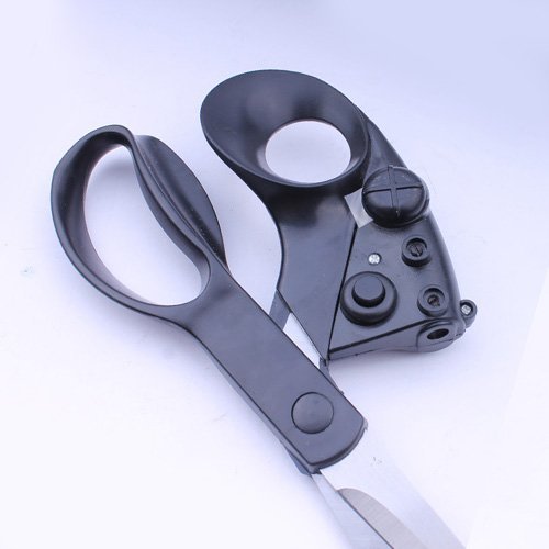 Laser Guided Fabric Scissors Cuts Straight Fast