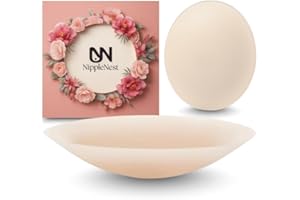 Silicone Nipple Covers for Women Ultra Thin Reusable Medical Grade Pasties Soft Invisible Nipple Cover 1 Pair Nude for Daily 