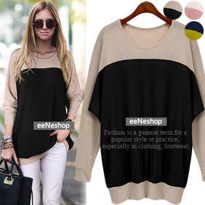 Amazon イイネショップ Eeneshop ガーリッシュボリュームラインエイフィットニット セレブ ハリウッド Ivory Free セーター 通販