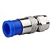 ESUMIC® RG6 F Type Connector Coax Coaxial Compression Fitting, Coax Adapter Pack of 20 (Blue)