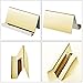 Maxdot 2 Pack Stainless Steel Business Cards Holders Desktop Credit Name Card Display Organizer for Business Mental Name Case Rack for Office Home Daily Use(Champagne Gold)