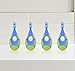 Baby and Toddler Toothbrush 4 Pack, Safe, Ergonomic, Easy to Hold for Parents and Little Ones, BPA Free, by Gold Mountain Beauty, for 0 to 2 Years Old, Blue and Green