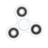 EVERMARKET Premium Tri-Spinner Fidget Toy With Premium Hybrid Ceramic Bearing - White