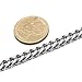 FIBO STEEL 6mm Wide Curb Chain Bracelet for Men Women Stainless Steel High Polished,8.5-9.1