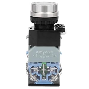 22mm Industriële Zelfsluitende Reset AC/DC12V Knoop voor Noodsituatiecontrole voor Industriële Controle (Reset)