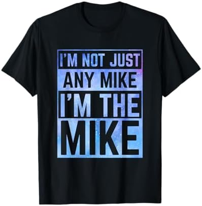 Amazon.com: Mike Custom Name Design Unisex-Adults Black Cotton