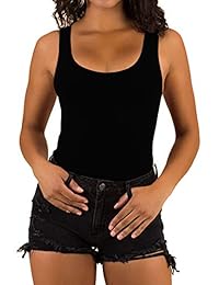 Body negro para dama, sin mangas, con forma de control