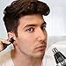 SUPRENT Nose & Ear Hair Trimmer, Wet/Dry Nose Hair Clipper for Businessmen with LED Light, Waterproof Stainless Steel Rotation Blade, 1 AA Battery-Include (Black)