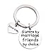 LParkin Sister In Law Gift Sister By Marrige Friends By Choice Keychain (Keychain)