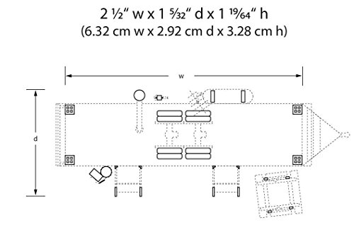 Woodland Scenics WOOBR4951 N Built-Up Double Decker Trailer