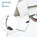 AMIR Mini Book Light, 4 LED Reading Light, Flexible Clip on Light, USB Rechargeable with Eye Care 2-Level Brightness & Soft Padded Clamp, Portable for Reading in Bed, Desk, Laptop, Reader, Kids