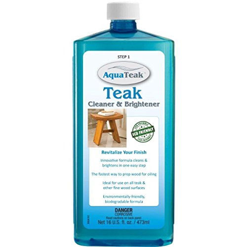 AquaTeak Patented 24" Sumba Teak Shower Bench with Shelf & AquaTeak Two-Step Care Kit - Thumbnail 5
