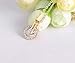 Kedar 18k Rose Gold Plated Austrian Crystal Circle Necklace Pendant with 18