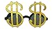 Pimp Dollar Sign Gold Sunglasses