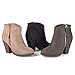 Brinley Co. Womens Faux Suede High Heel Ankle Boots