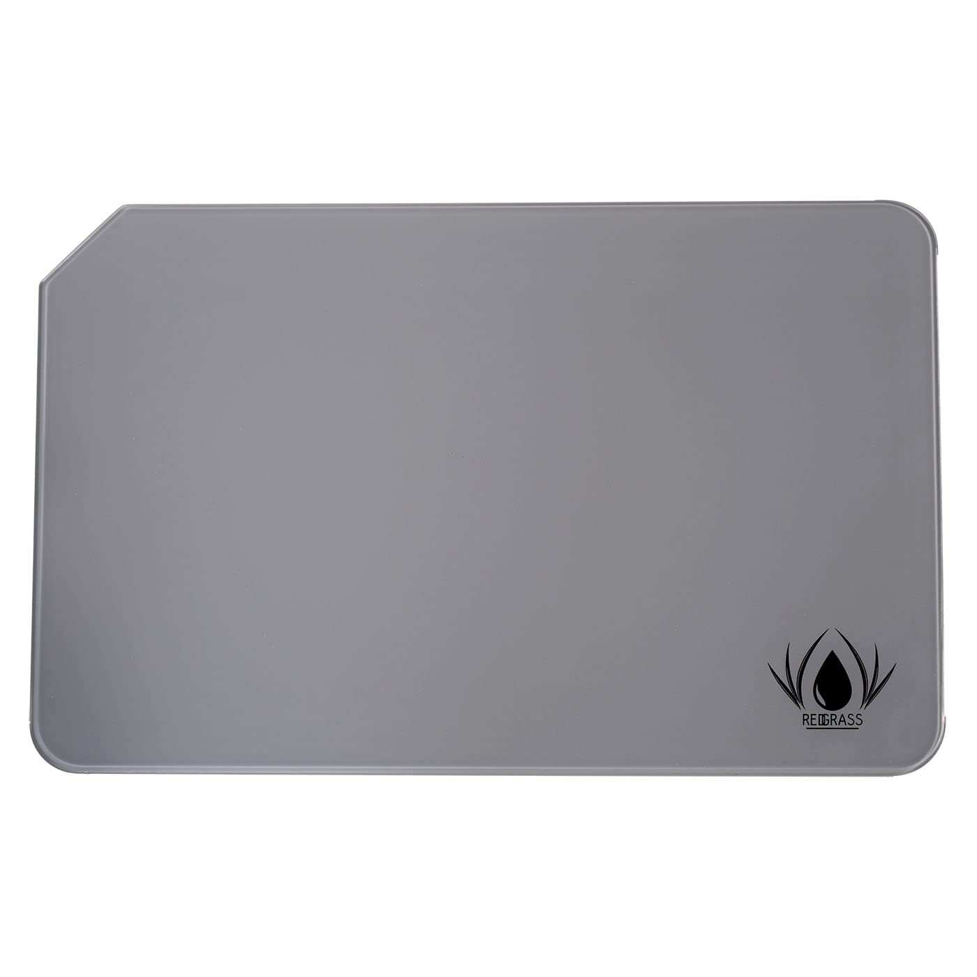 Redgrass Glass Palette for Oil Painting, Acrylics, Miniature Painting - 12.9" Studio XL - Tempered Glass with Bevelled Edges - 4 Rubber feet - Light Gray Backing