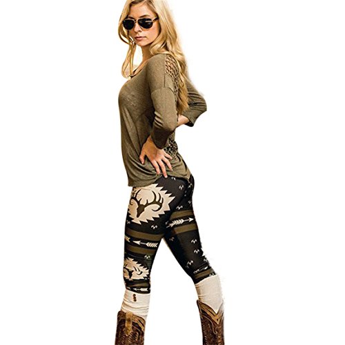 Women Pants Clearance ♥ Fashion Skinny Printed Stretchy Pants Leggings (S, Black) Women Pants Clearance ♥ Fashion Skinny Printed Stretchy Pants Leggings (S, Black)