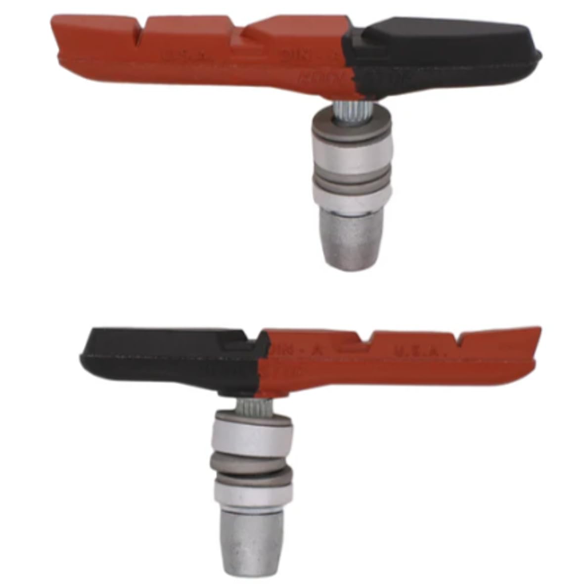 Kool Stop Thinline Threaded Brake Pads MTB black/red