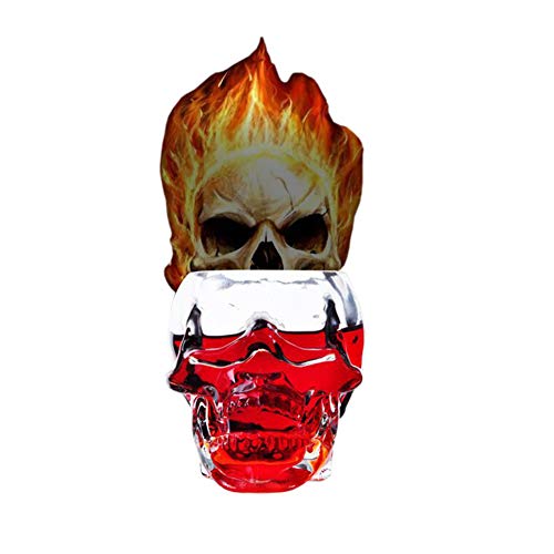 Skull Shot Glass,Skull Mug,Skull Wine Glass,Whiskey Glass,Absinthe Glass 12 oz Glasses or Creative A