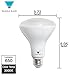 Triangle Bulbs (Pack Of 4) 8-Watt (65-Watt) BR30 LED Flood Light Bulb, Dimmable, UL Listed, Energy star certified,
