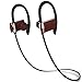 Mailiya Wireless Bluetooth Sport Headphones Wood Grain Stable Fit In Ear Earbuds Noise Isolation Stereo Earphones 7-Hour Working Time with Mic Sweatproof Ear-Hook Headset for Running Workout Gym…