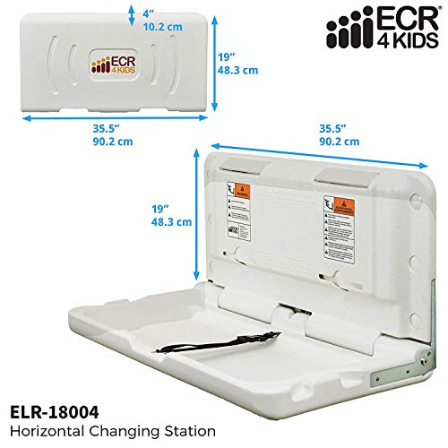 ecr4kids wall mounted baby changing station