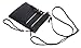 Solene Women's Faux Leather Organizer Multi Zipper Pockets Handbag With Detachable Wristlet Crossbody Bag-WU002(Black)