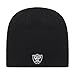 OTS NFL Oakland Raiders Men's Beanie Knit Cap, Team Color, One Size