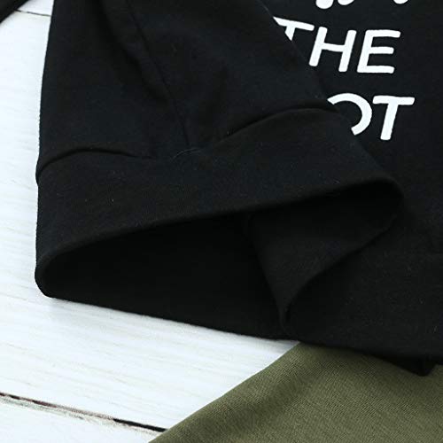 Hailouhai Peuter Baby Jongens Daddy's Jongen Kleding Set Lange Mouw Brief Gedrukt Sweatshirt Tops Cool Camouflage Broek… - Image 6