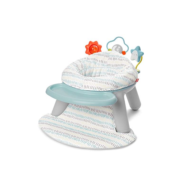 Skip Hop 2-in-1 Sit-up Activity Baby Chair, Silver Lining Cloud