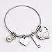 LParkin Godmother Gift Bangle Bracelets Godmothers Proposal Gifts From Godchild God-mother Present From Goddaughter Godson Baptism Meaningful Bracelet For Women