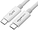 AmazonBasics USB Type-C to USB Type-C 3.1 Gen1 Adapter Charger Cable - 6 Feet (1.8 Meters) - White primary