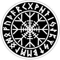 OTA STICKER HELM OF AWE WHEEL CIRCLE VIKING RUNE ODIN ALPHABET EYE FEAR POWERFUL DECAL SYMBOL FOR CAR WINDOW TRUCK MOTORCYCLE CHOPPER VAN SUV PPV SCRAPBOOK CELL PHONE CASING LAPTOP DOOR HELMET LUGGAGE