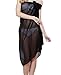 Verabella Women's Chiffon Swimwear Beach Cover Up Sarong Wrap Black