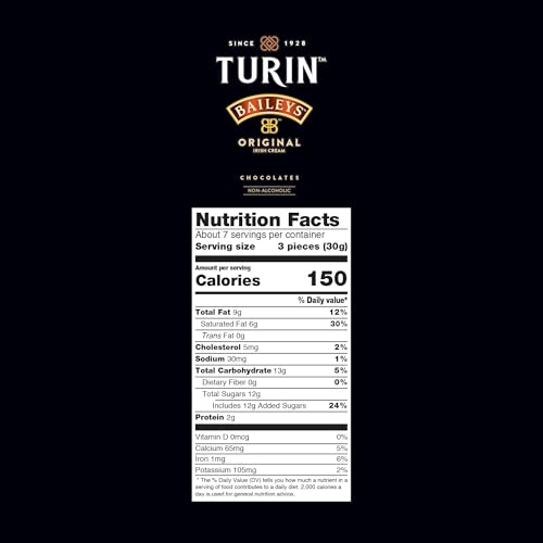 BAILEYS CHOCOLATE TRUFFLES NON ALCOHOLIC BY TURIN PACK OF 2