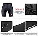 Eco-daily Womens Cycling Shorts 4D Padded Biking Bicycle Bike Half Pants with Wide Waistband - Power Stretch, Breathable & Absorbent
