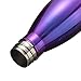 king do way 17oz Double Wall Vacuum Cool Insulation Stainless Steel Water Bottle Leak- Proof and No Sweating Perfect for Summer Outdoor Sports Camping Hiking Cycling (Shining-Purple)