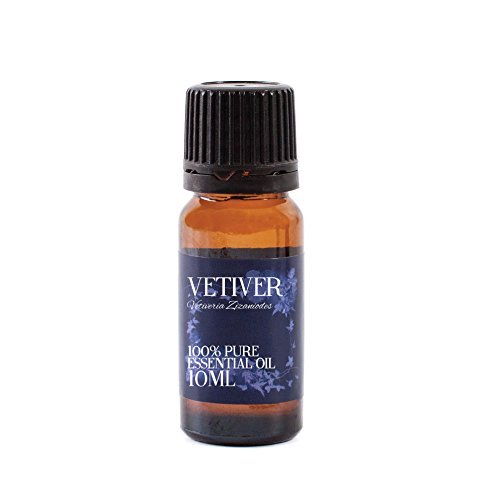 Mystic Moments | Vetiver Essential Oil 10ml (Vetiveria zizanoides) | Deep Earthy Smoky Aroma | Grounding & Relaxing Base Note for Diffusers and Aromatherapy
