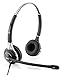 TruVoice HD-750 Premium Double Ear Noise Canceling Headset With Detachable USB Bottom cable including Call Controls and Mute Functionality (For USB Softphones, Laptops and Computers) Skype Compatible