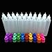 20 Pcs LDPE Squeezable Dropper Bottle with Childproof Cap & Long Thin Tip 30ML (Mixed Colors)