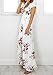 Women's Floral Tie Waist Split Flowy Party Long Beach Maxi Dress