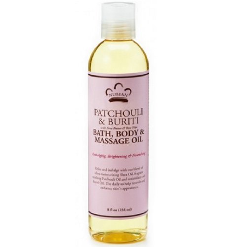 Patchouli & Buriti Bath, Body, and Massage Oil 8 Ounces